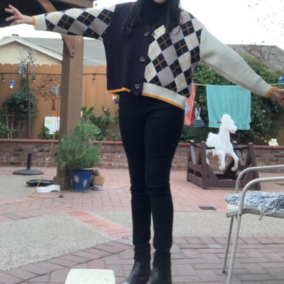 argyle cardigan ♡ - Picture 11 of 14